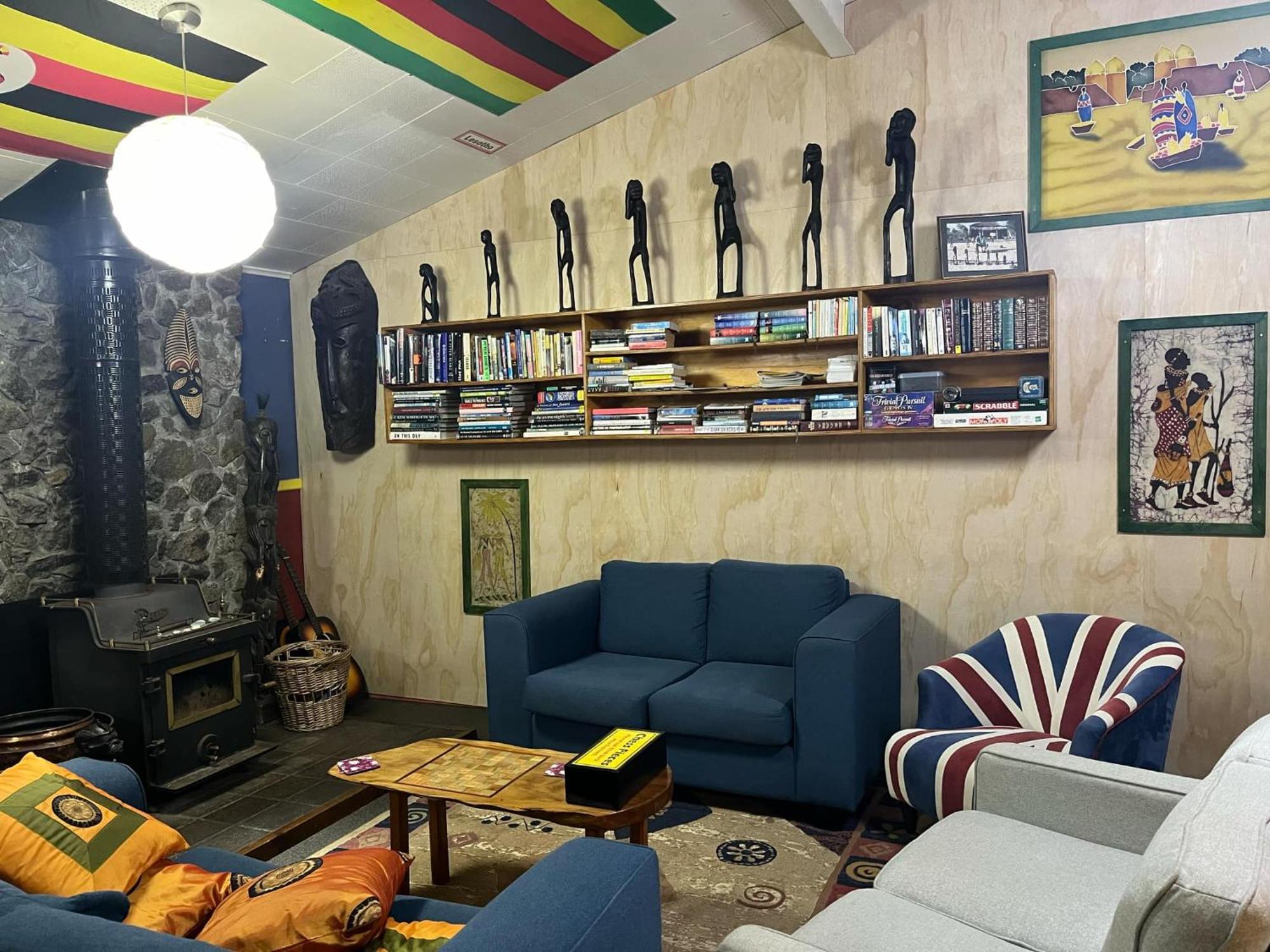 Global Village Travellers Lodge Greymouth Εξωτερικό φωτογραφία The living room at the 2014 edition of the World of Wear Shed